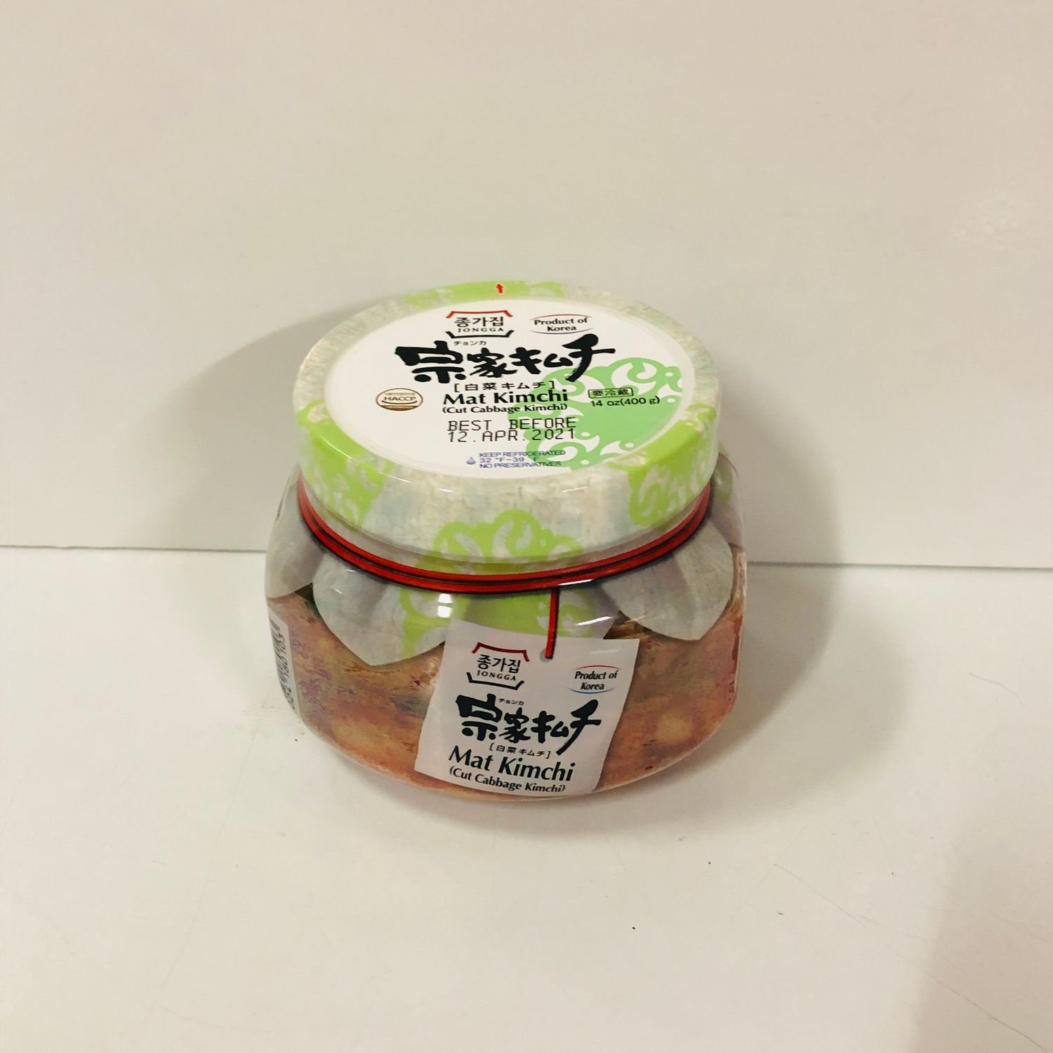 Jongga Kimchi Cut Cabbage 400g