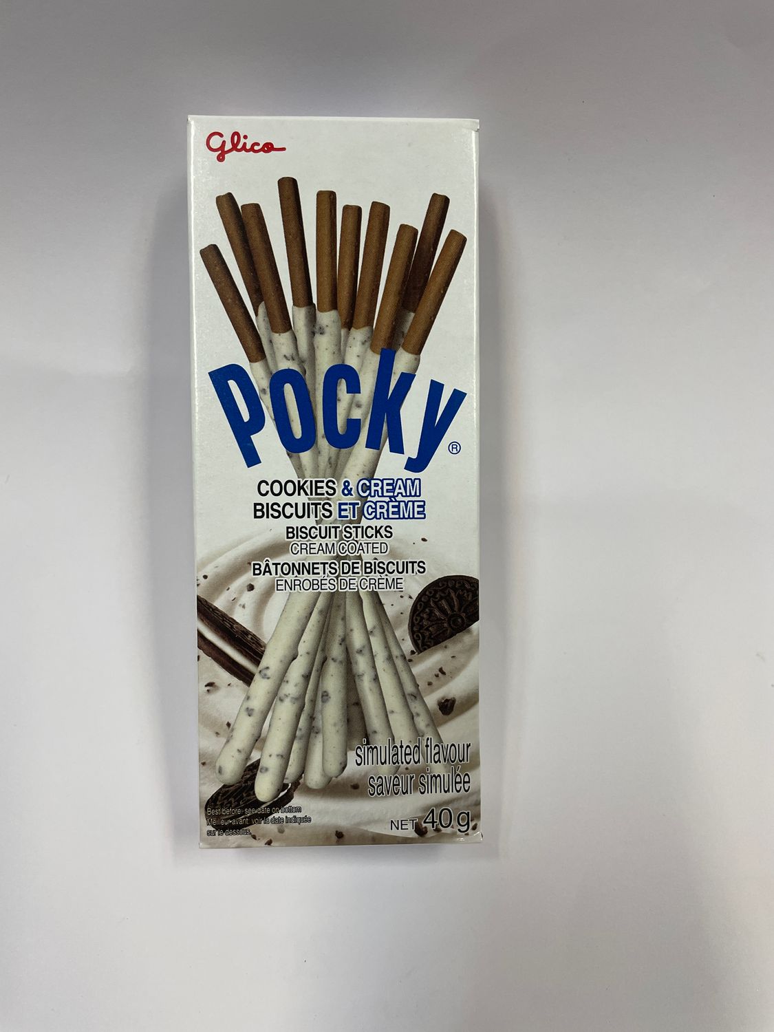 Glico Pocky Cookies &amp; Cream Biscuit Sticks (70g)