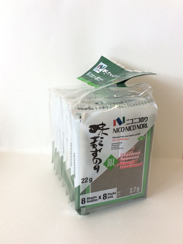 Nico-Nico Ajiokazunori Seasoned Seaweed 8 pack