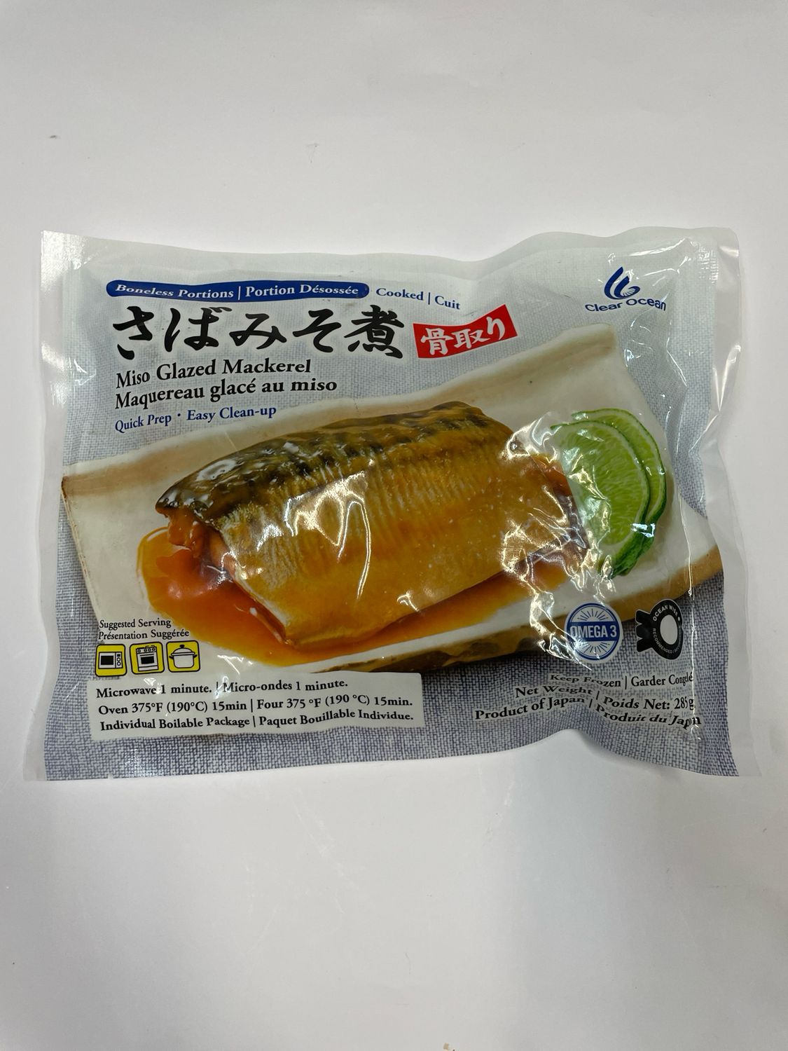 Clear Ocean Saba Miso Mackerel Cooked (Frozen)