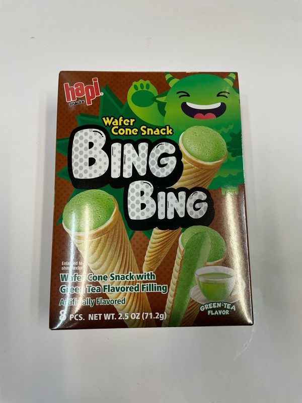 Hapi Bing Bing Cone Snack Green Tea