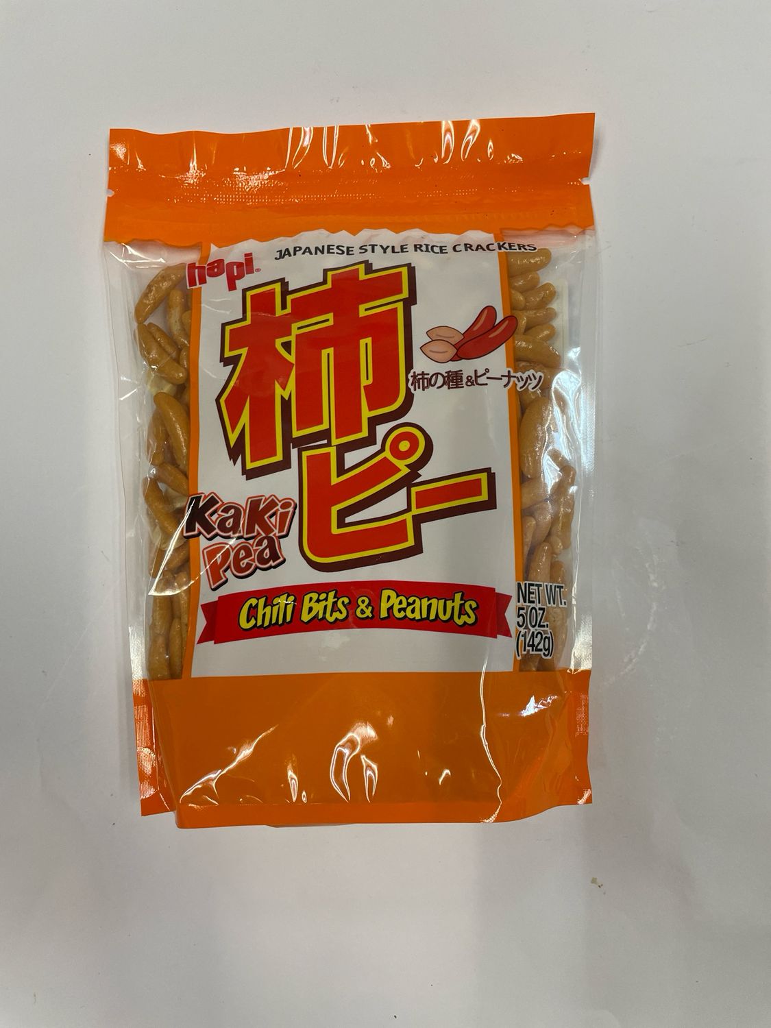 Hapi Kaki Pea Rice Cracker Chili &amp; Peanuts 142g
