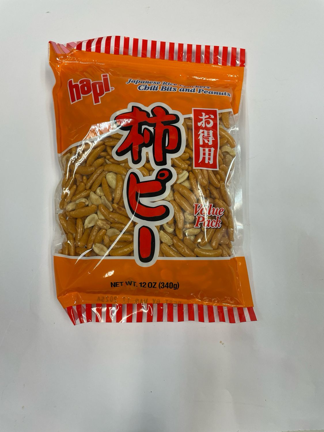 Hapi Kaki Pea Rice Cracker Chili Bits &amp; Peanuts 340g