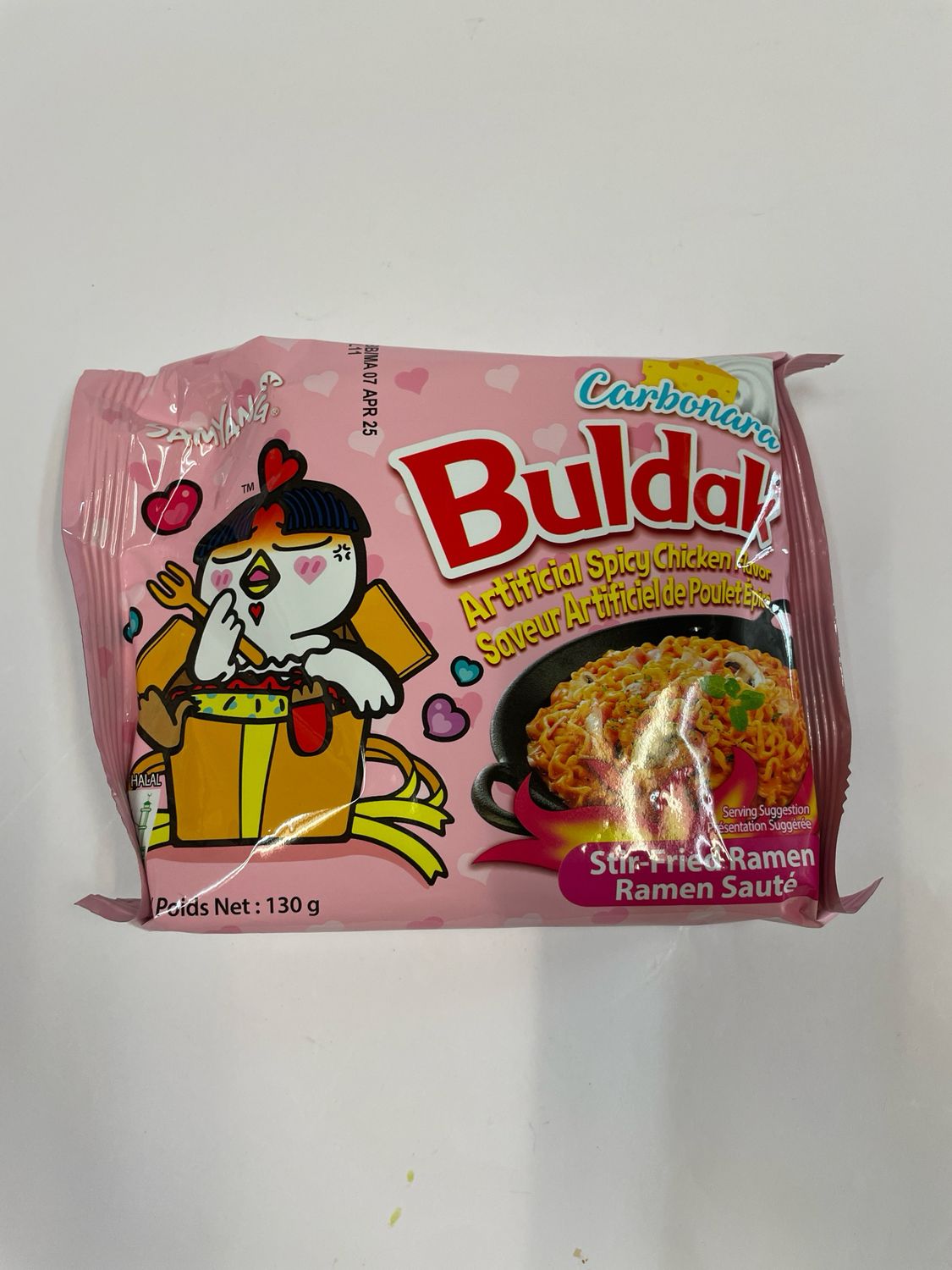 Buldak Stir-Fried Ramen Carbonara