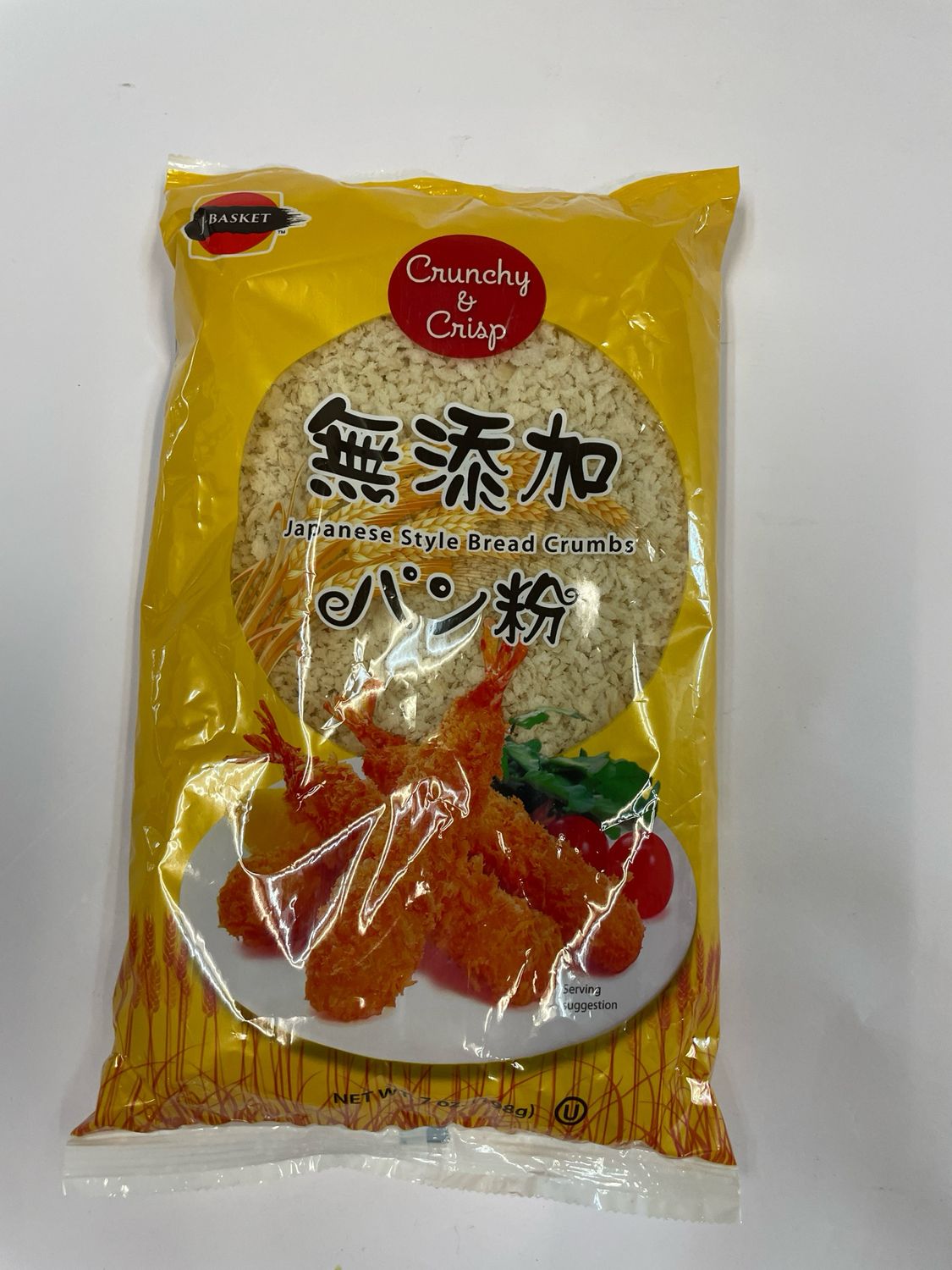 J-Basket Mutenka Panko Bread Crumbs (Unbleached) 198g