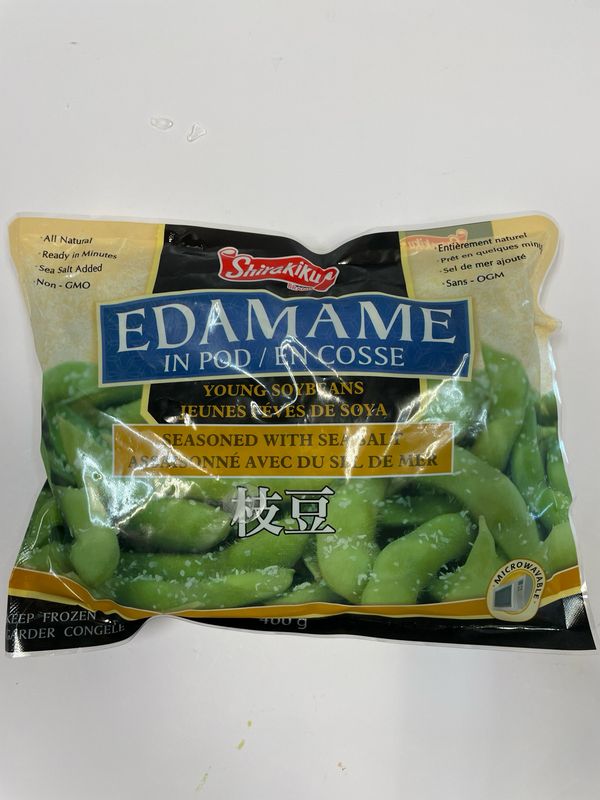 Shirakiku Edamame in Pod with Sea Salt 400g (Frozen)