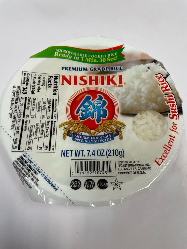 Nishiki Microwavable Cooked Rice