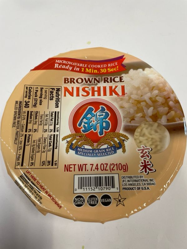 Nishiki Microwavable Cooked Brown Rice