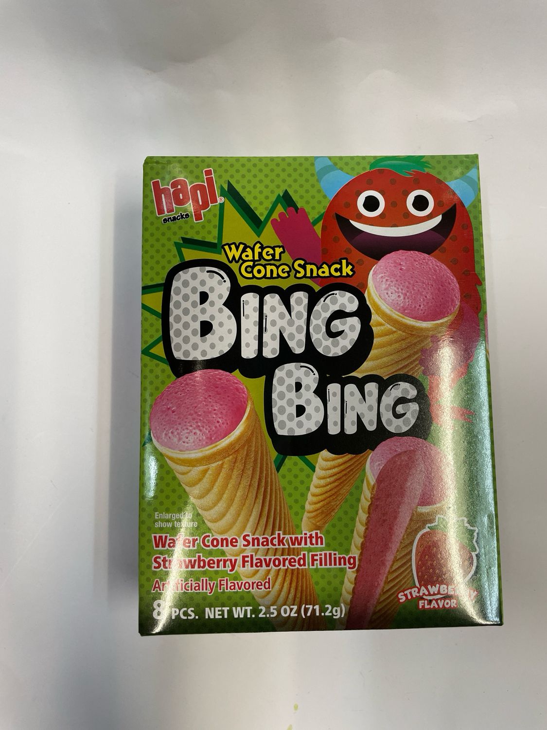 Hapi Bing Bing Cone Snack Strawberry