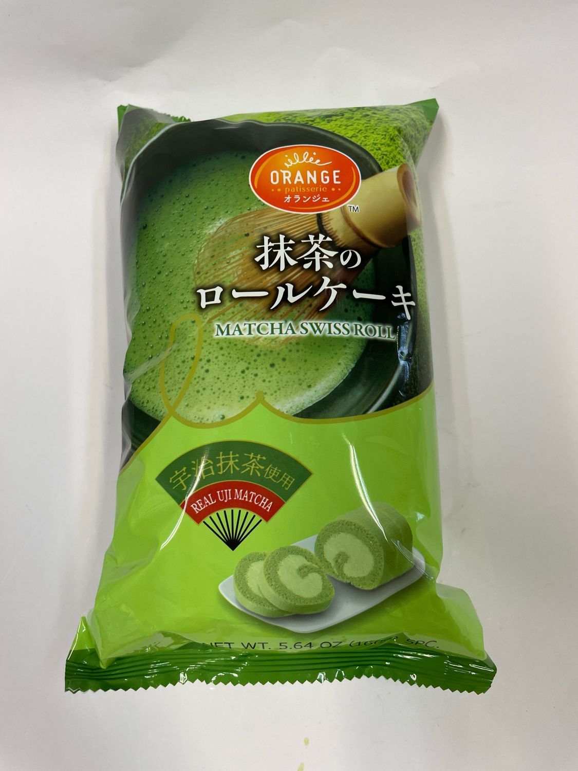 Orange Roll Cake Swiss Matcha Frozen 5pc