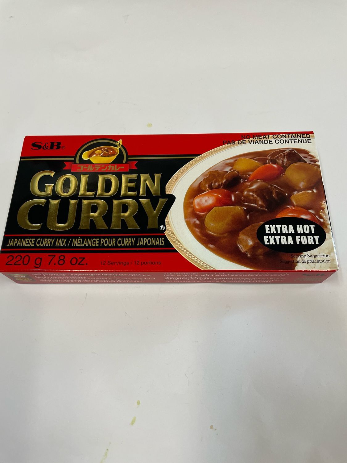 S&amp;B Golden Curry Roux Extra Hot
