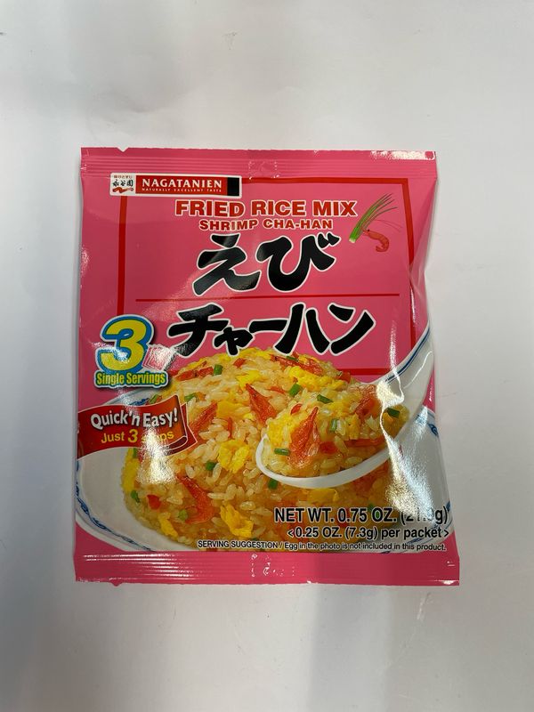 Nagatanien Fried Rice Mix Shrimp 3pk