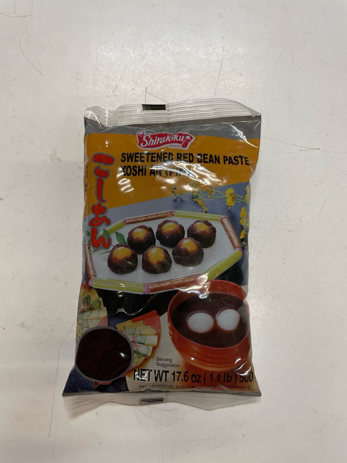 Shirakiku Koshi An Sweet Red Bean Fine Paste 500g