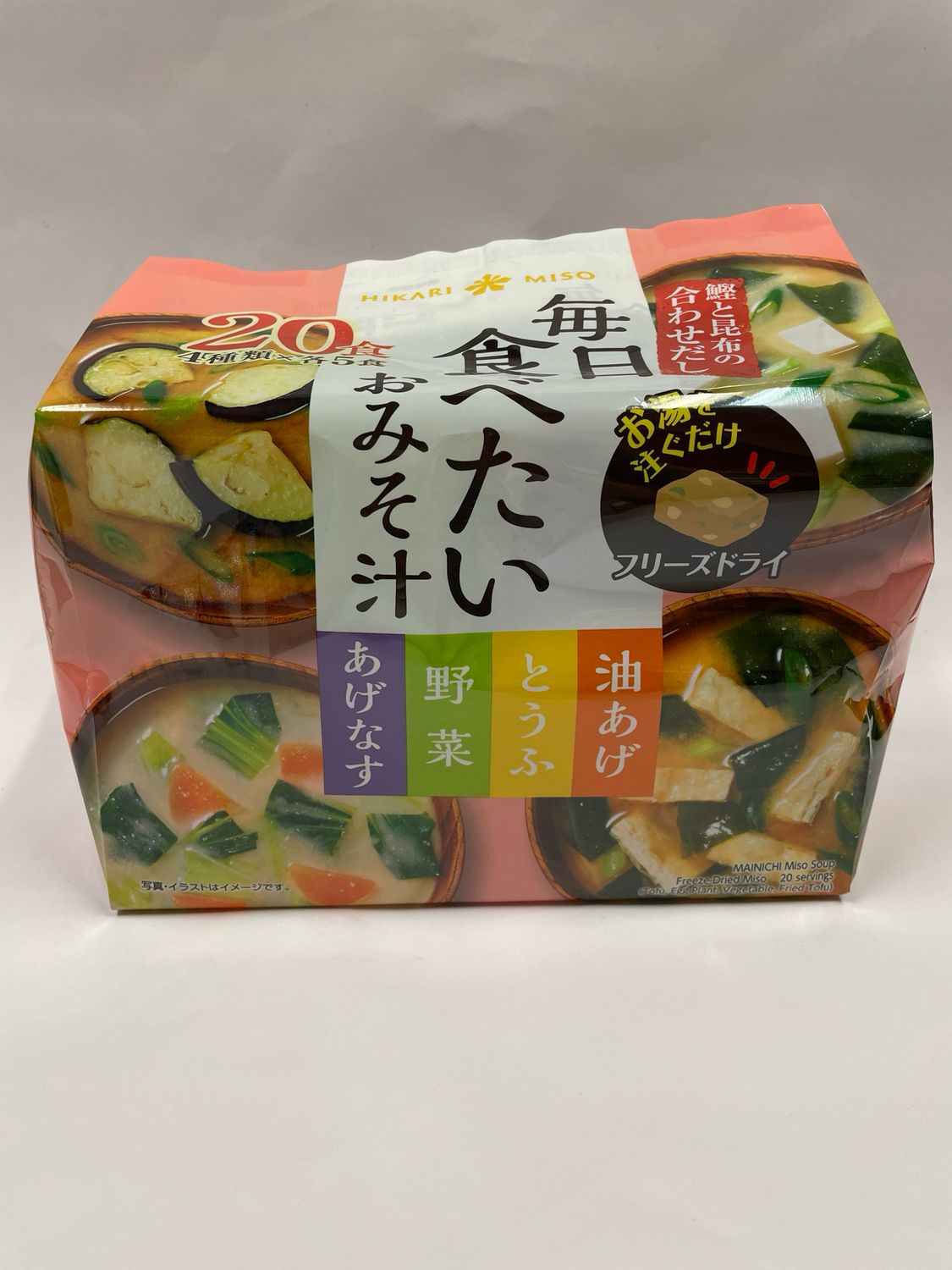 Hikari Mainichi Tabetai Instant Miso soup 20 sev.
