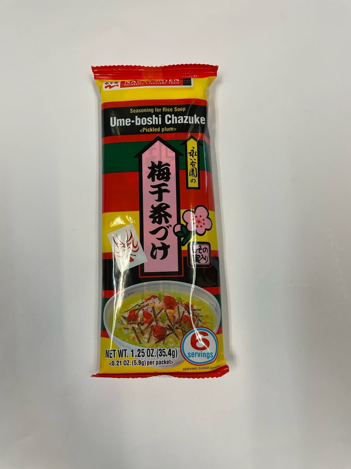 Nagatanien Ochazuke Ume Pickled Plum 6 Servings