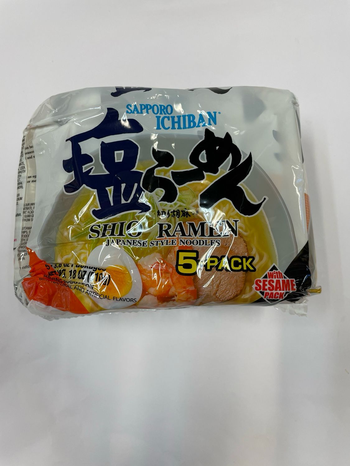 Sapporo Ichiban Ramen 5-Pack Shio