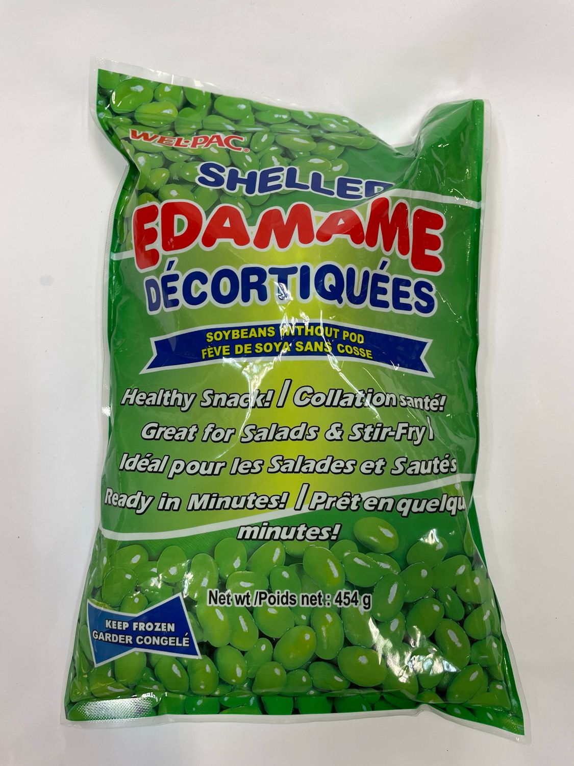 Welpac Shelled Edamame (No pods) 454g