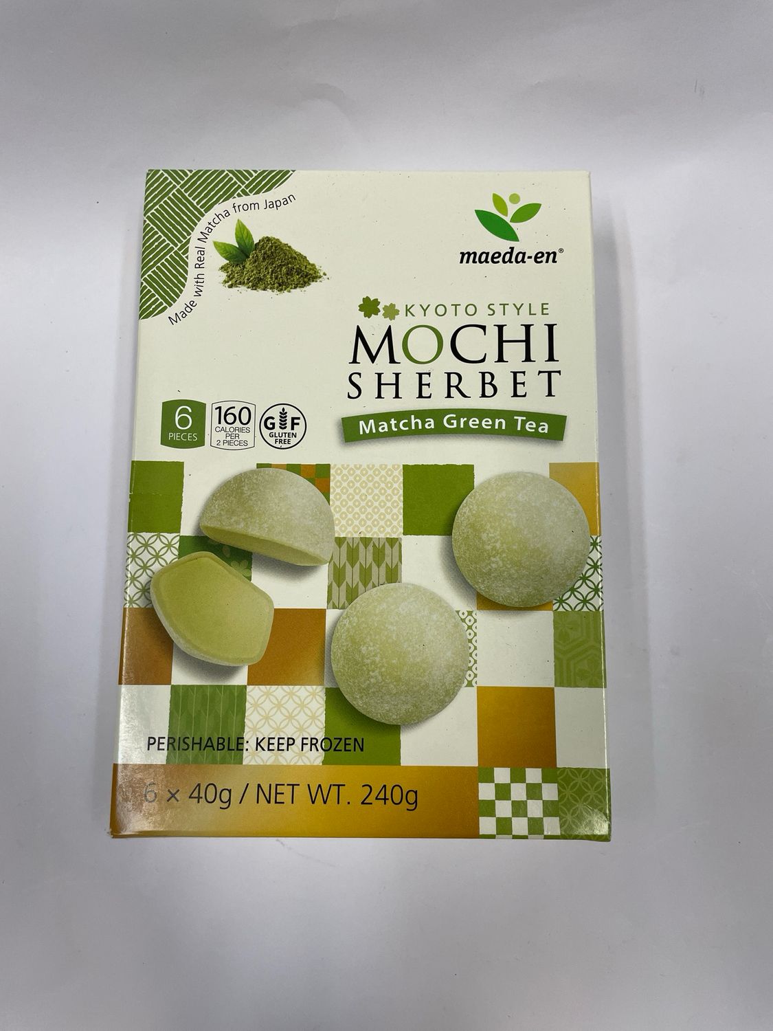 Maedaen Mochi Sherbet Green Tea Matcha (Gluten Free)