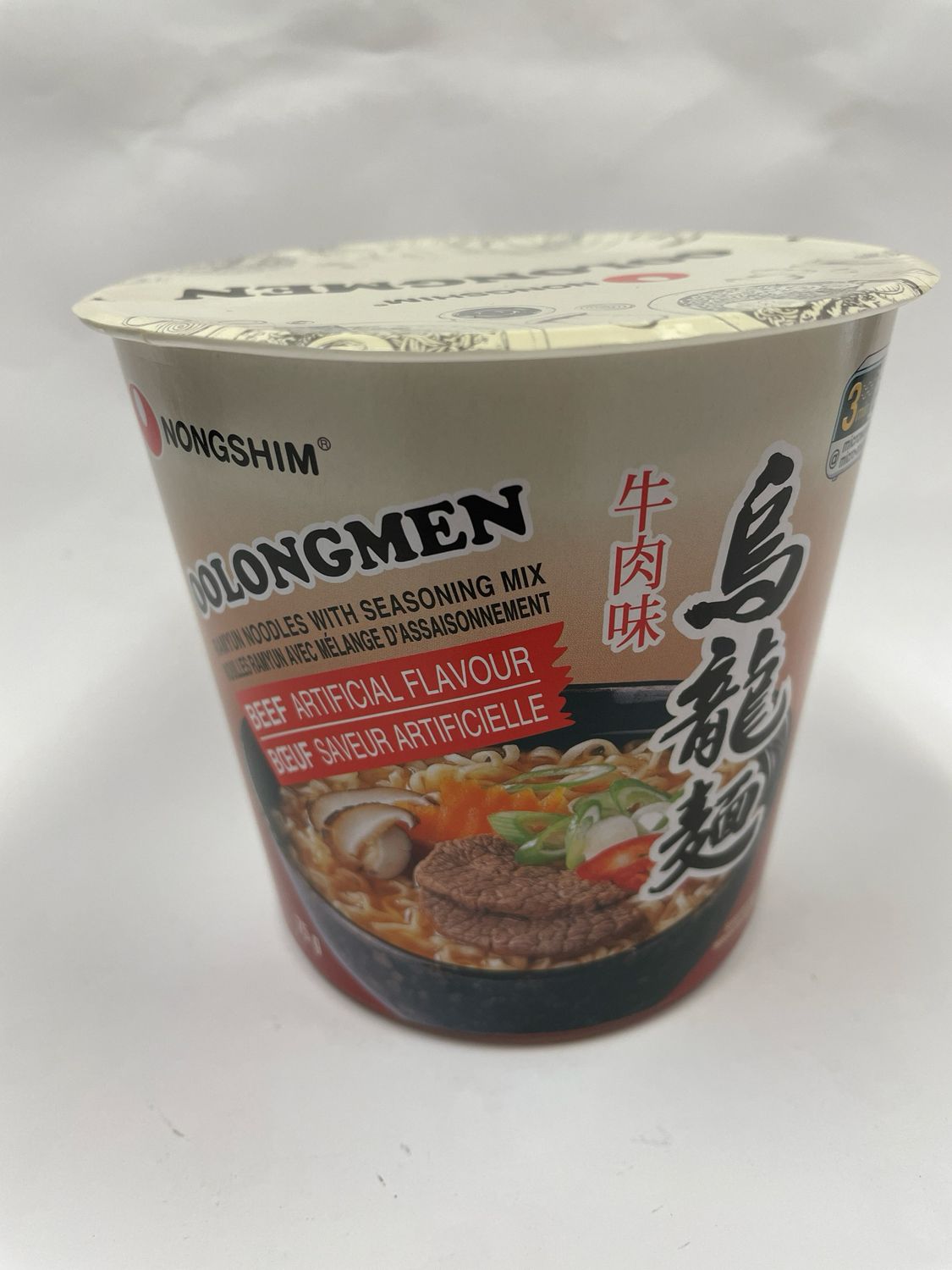 Nongshim Oolong Men Noodle Cup Beef