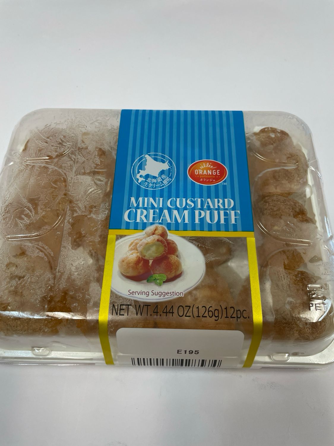 Orange Mini Custard Cream Puff