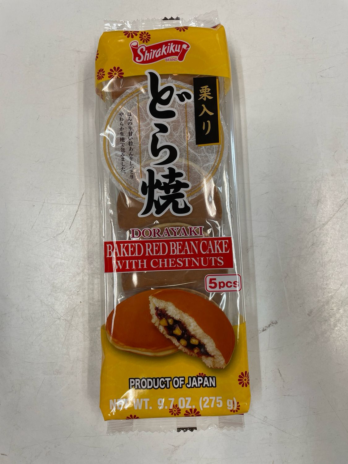 Shirakiku Dorayaki Baked Red Bean &amp; Chesnut Cake 5pc