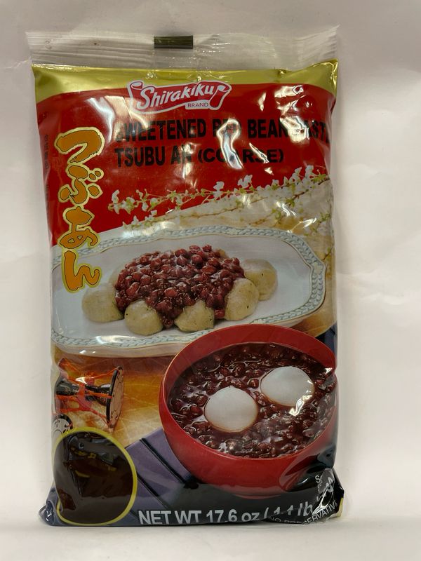 Shirakiku Tsubu An Sweet Red Bean Coarse Paste 500g
