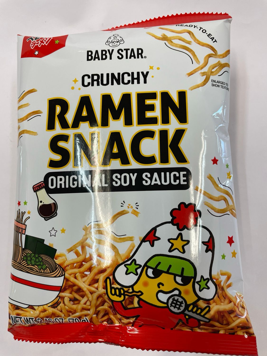 Baby Star Crunchy Ramen Snack Original Soy Sauce(70g)