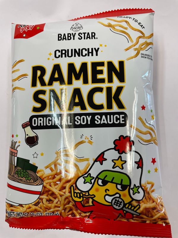 Baby Star Crunchy Ramen Snack Original Soy Sauce(70g)