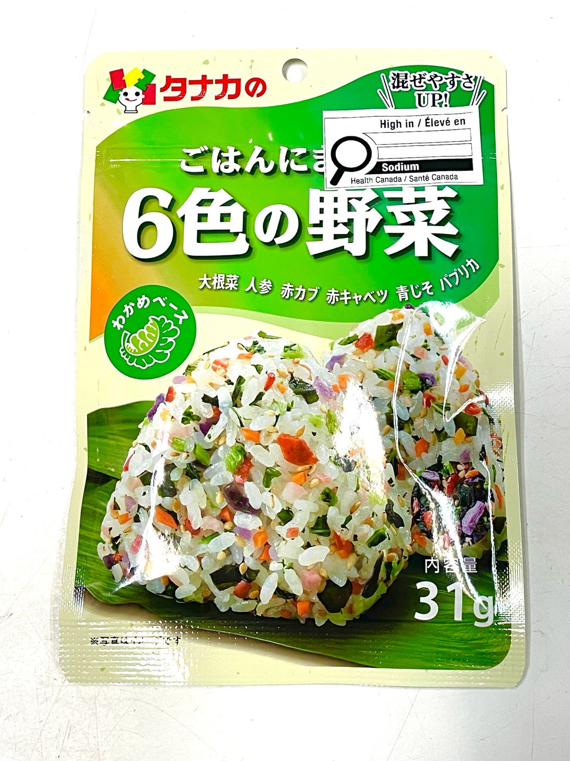 Tanaka Seasoning Mix For Rice Six Vegetables 31g