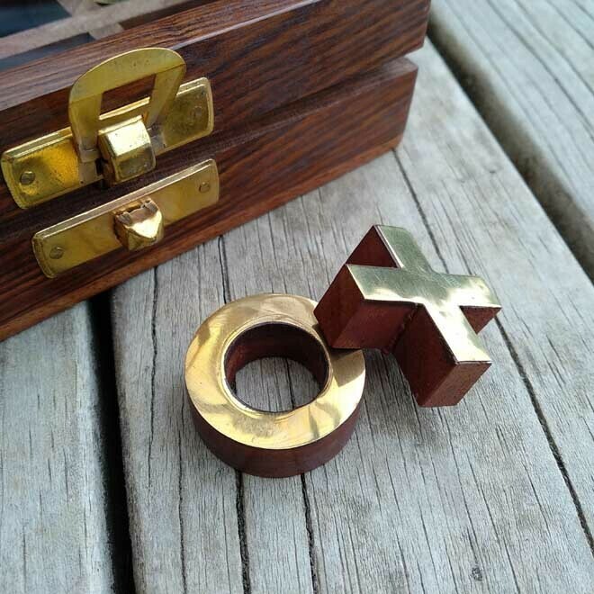 Timber Boxed Naughts &amp; Crosses