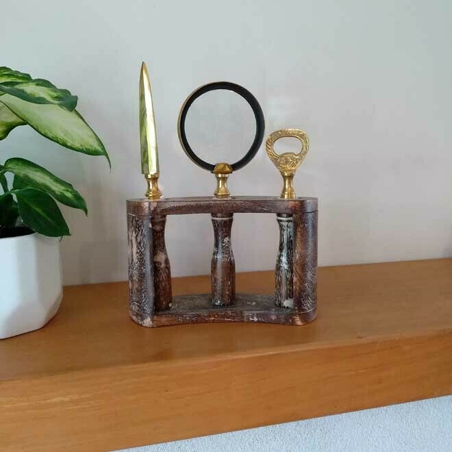 Brass Letter Opening Set