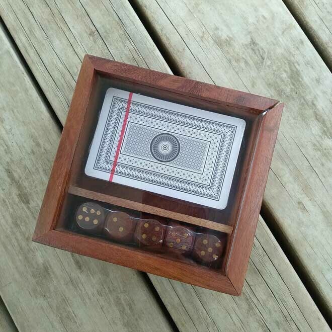 Timber Box Set - Cards &amp; 5x Dice Slide Lid