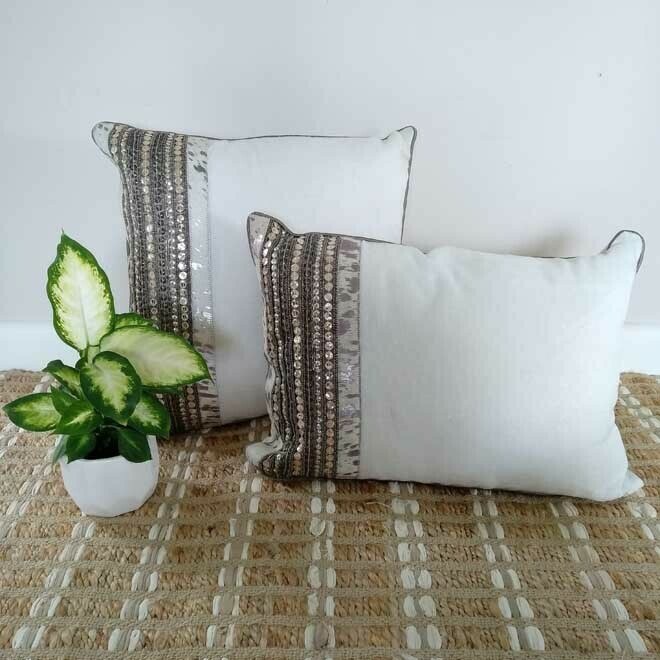 Cushion - Linen - Ivory Sq