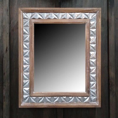 Timber/Textured Metal Mirror Rec