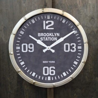 Brooklyn Station Clock Rnd