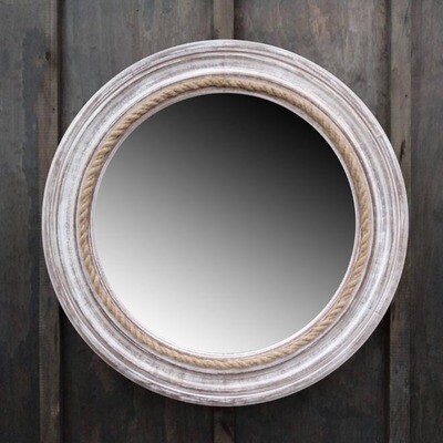 Timber/Rope Mirror Rnd