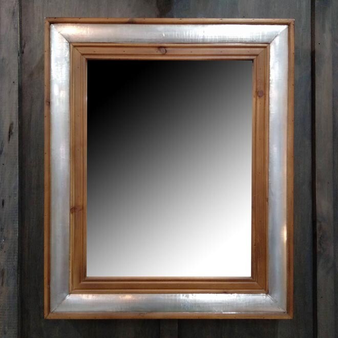 Timber/Aluminium Mirror Rec