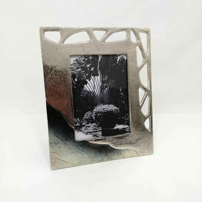 Nickel/Frost Photo Frame Lg