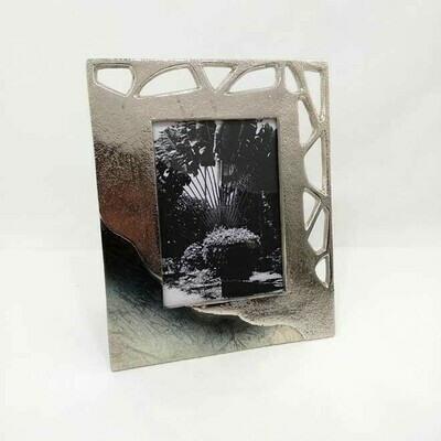 Nickel / Frost Photo Frame Lg
