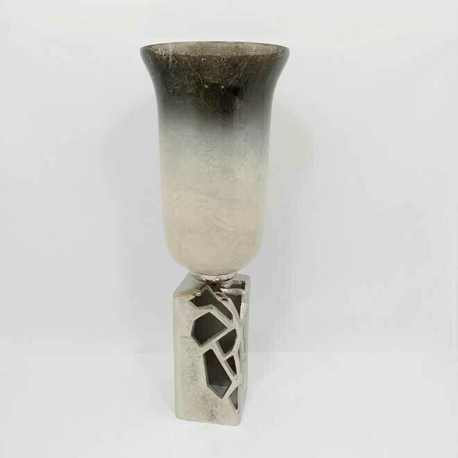 Nickel/Frost Vase - Lg