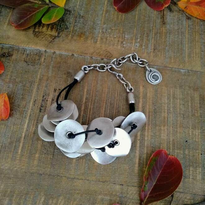 Knotted Disc Bracelet