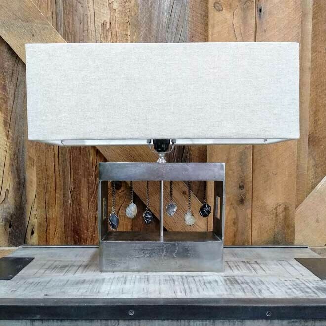 Antique Nickel Table Lamp