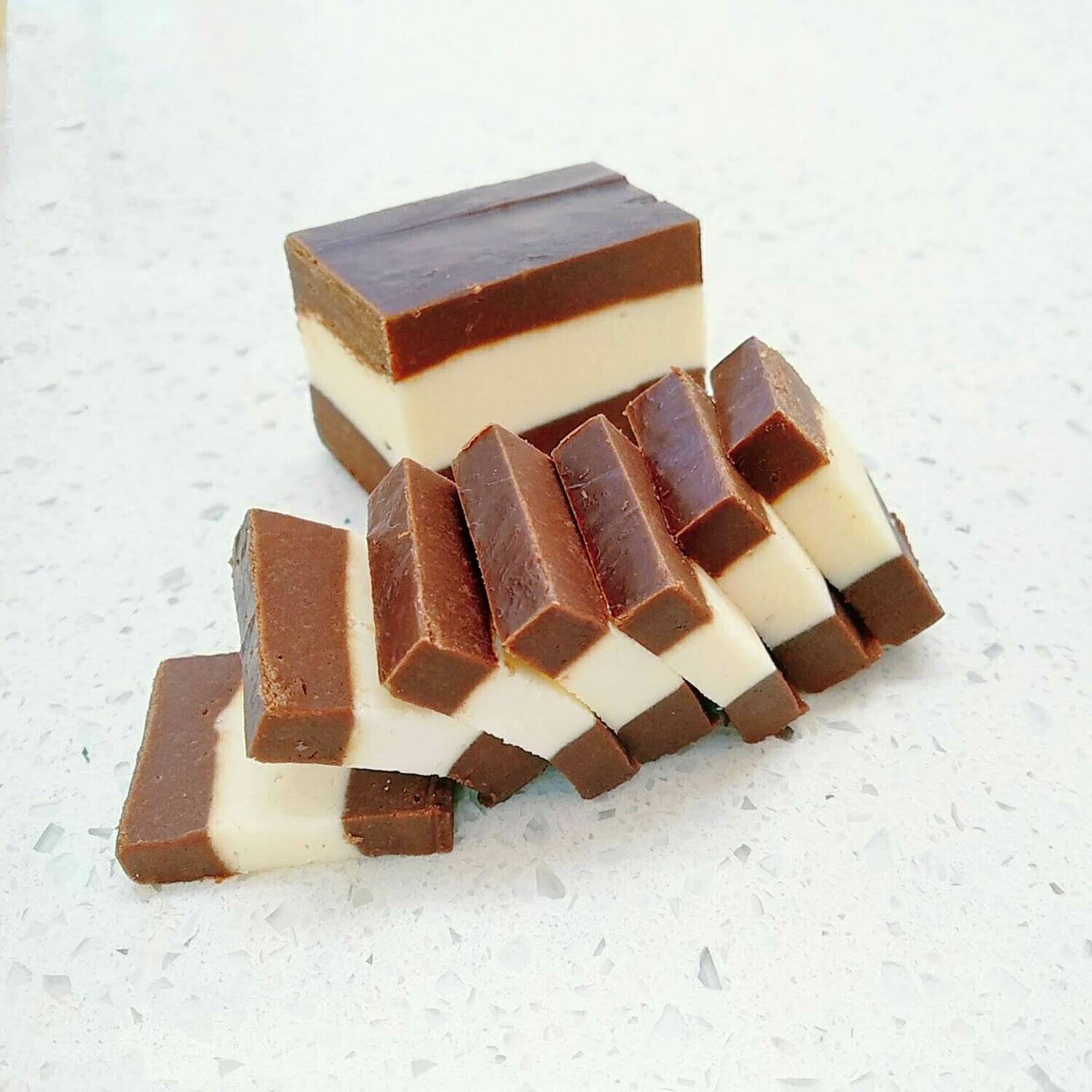 Choc Mint Slice Fudge