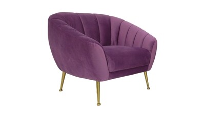 Avon Chair - Gold/Violet/Emerald
