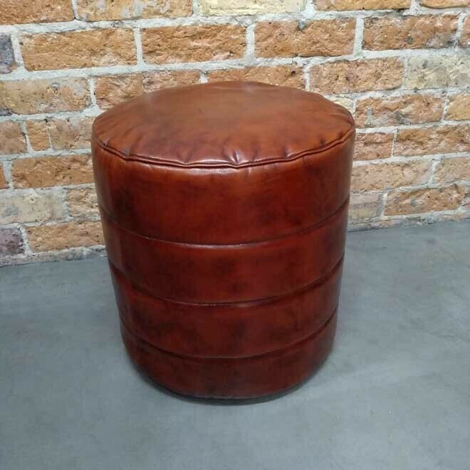 Leather Ottoman