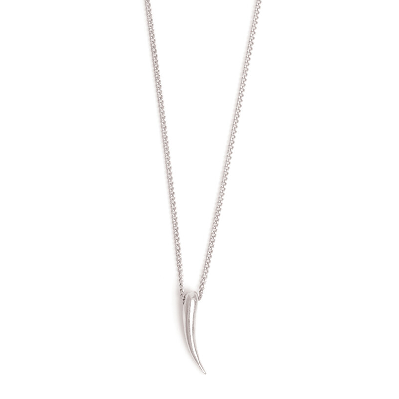 Solar Tooth Pendant - Silver