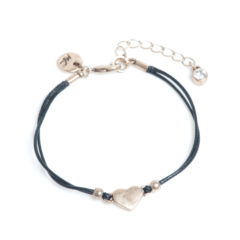 Plain Heart Bracelet - Bronze