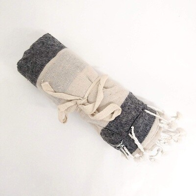Cotton Towel - 16 Dk Grey/Cr