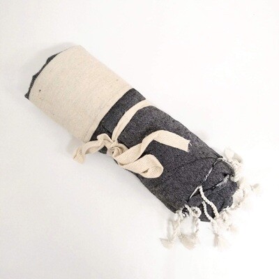 Cotton Towel - 15 Dk Grey/Cr