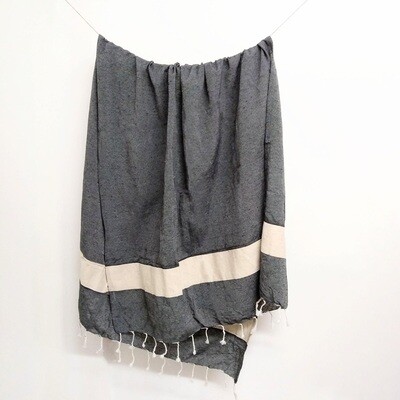 Cotton Towel - 15 Dk Grey/Cr